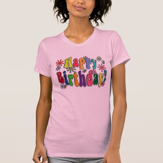 Happy Birthday T-shirt (Voorkant)
