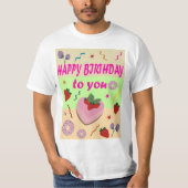 Happy Birthday T-shirt (Voorkant)