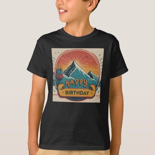 Happy Birthday T-shirt (Voorkant)