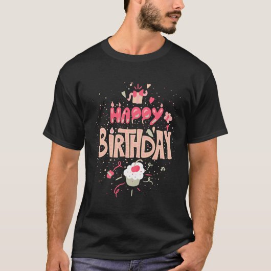 Happy Birthday T Shirt 2024 (Voorkant)