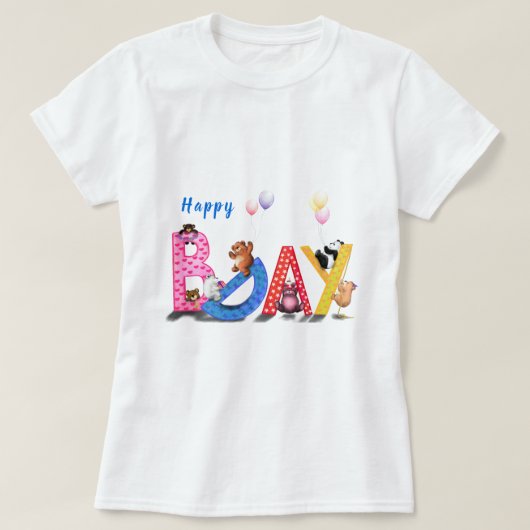 Happy Birthday T-Shirt Baby Partij Funny (Design voorkant)