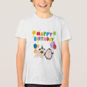 Happy Birthday T-shirt for kids - cute design of p (Voorkant)