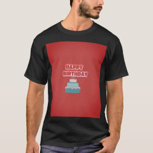 Happy Birthday t-shirt-shirt ontwerp T-shirt