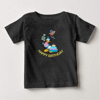 Happy Birthday T-shirt voor baby's - Soft Fine Jer