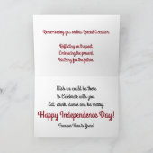 Happy Birthday T&T Independence Kaart (Binnen)