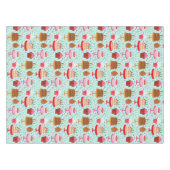 Happy Birthday taarten en cupcakes ontwerp Tafelkleed (Voorkant (Horizontaal))