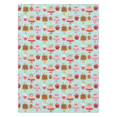 Happy Birthday taarten en cupcakes ontwerp Tafelkleed (Voorkant)