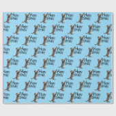 Happy Birthday Tabby Cat leuk Cadeaupapier (Vlak)