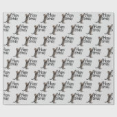 Happy Birthday Tabby Cat leuk Cadeaupapier (Vlak)