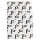 Happy Birthday Tabby Cat leuk Medium Cadeauzakje (Achterkant)