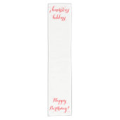 Happy Birthday Table Runner Korte Tafelloper (Voorkant)