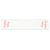 Happy Birthday Table Runner Korte Tafelloper (Horizontaal)