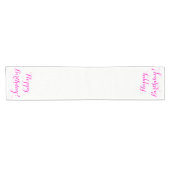 Happy Birthday Table Runner Korte Tafelloper (Horizontaal)