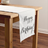 Happy Birthday Table Runner Korte Tafelloper (Voorbeeld)