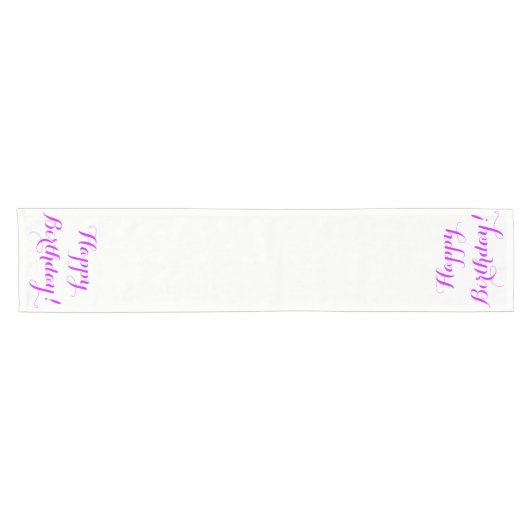 Happy Birthday Table Runner Korte Tafelloper (Horizontaal)