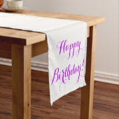 Happy Birthday Table Runner Korte Tafelloper (Voorbeeld)