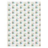 Happy Birthday Tablecloth African Boy paddenstoele Tafelkleed (Voorkant)