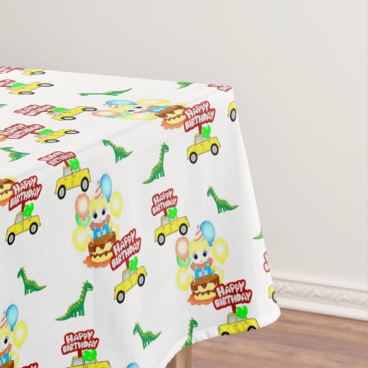 Happy Birthday Tablecloth Alligator Tafelkleed (Voorbeeld)