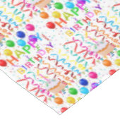 Happy Birthday Tablecloth Cupcakes Tafelkleed (Gekanteld)