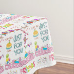 Happy Birthday Tablecloth Friends Family Tafelkleed<br><div class="desc">Home > Keuken & Mijnbouw > Tafel- en keukenlinnen > Tablecloden</div>