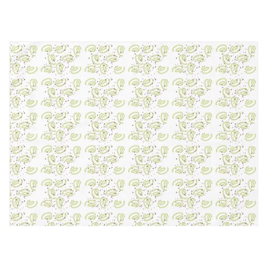 Happy Birthday Tablecloth Green Confetti Tafelkleed (Voorkant (Horizontaal))