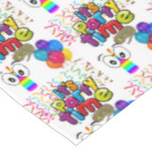 Happy Birthday Tablecloth Het is tijd van de feest Tafelkleed (Gekanteld)