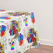 Happy Birthday Tablecloth Het is tijd van de feest Tafelkleed (Voorbeeld)
