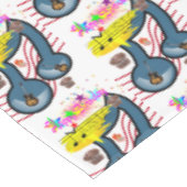 Happy Birthday Tablecloth Musician Guitar Tafelkleed (Gekanteld)