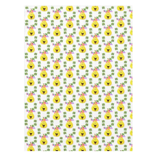 Happy Birthday Tablecloth Pear Tafelkleed (Voorkant)