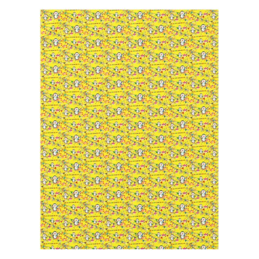 Happy Birthday Tablecloth Penguin Tafelkleed (Voorkant)