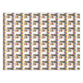 Happy Birthday Tablecloth Penguin Tafelkleed (Voorkant (Horizontaal))
