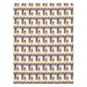 Happy Birthday Tablecloth Penguin Tafelkleed (Voorkant)