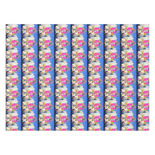 Happy Birthday Tablecloth Polar Beer Tafelkleed (Voorkant (Horizontaal))