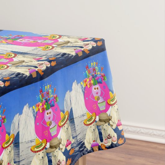 Happy Birthday Tablecloth Polar Beer Tafelkleed (Voorbeeld)