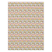 Happy Birthday Tablecloth Snowman Santa Claus Tafelkleed (Voorkant)