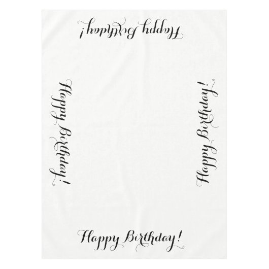Happy Birthday Tablecloth Tafelkleed (Voorkant)