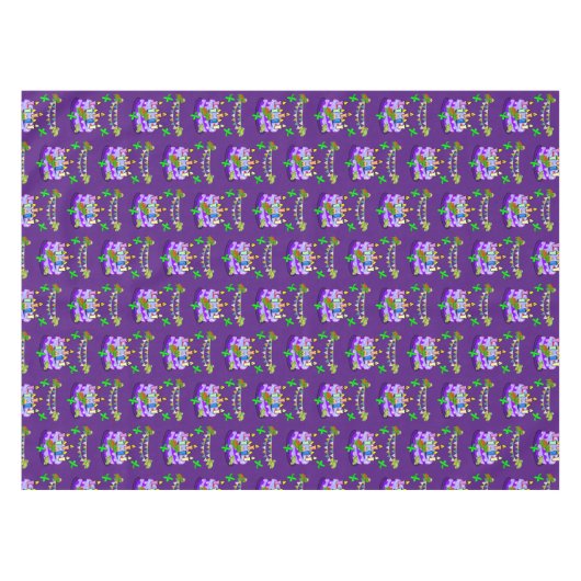 Happy Birthday Tablecloth Turtles Tafelkleed (Voorkant (Horizontaal))