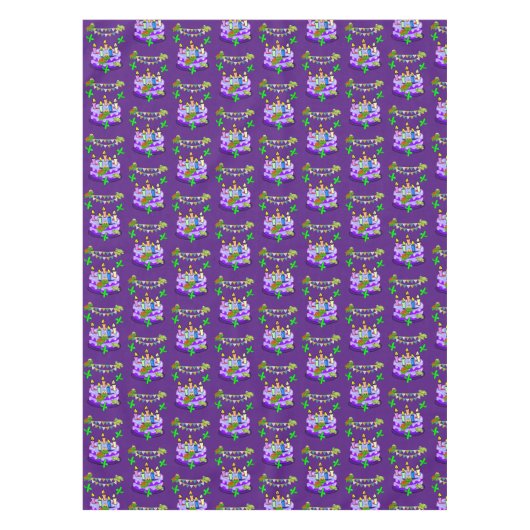 Happy Birthday Tablecloth Turtles Tafelkleed (Voorkant)