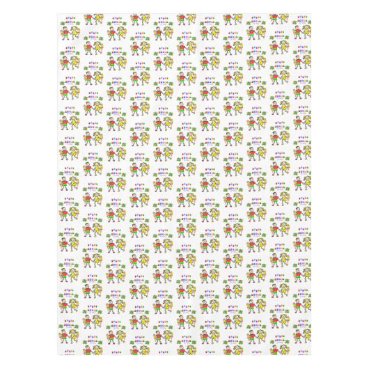 Happy Birthday Tablecloth Twins Tafelkleed (Voorkant)