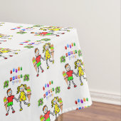 Happy Birthday Tablecloth Twins Tafelkleed (Voorbeeld)