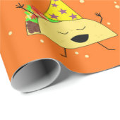 Happy Birthday Taco Wrapping Paper Cadeaupapier (Rol Hoek)