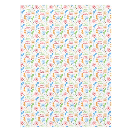 Happy Birthday Tafelkleed (Voorkant)