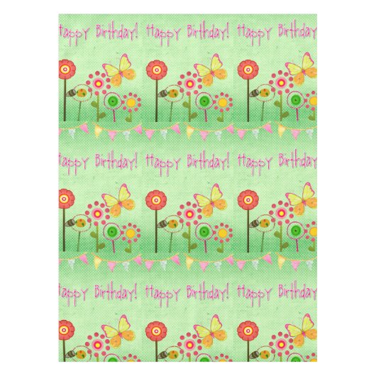 Happy Birthday Tafelkleed (Voorkant)