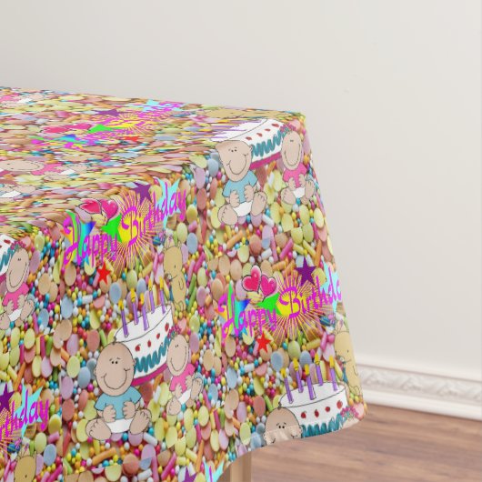 Happy Birthday Tafelkleed Kinder (Voorbeeld)