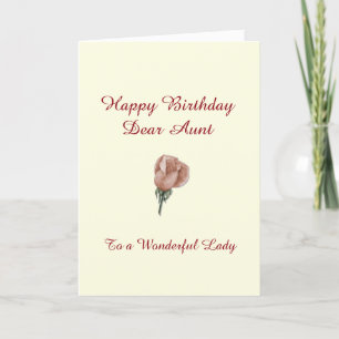 Happy Birthday tante - Roos-kaart Kaart