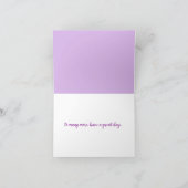 Happy Birthday Tante vouwde Dank je kaart (Binnen)