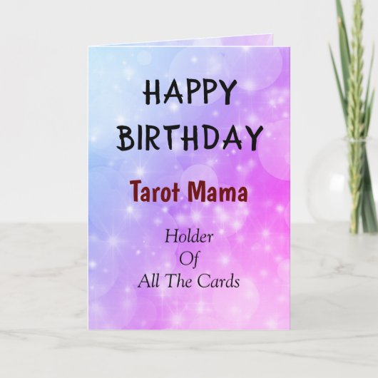 Happy Birthday Tarot Mama design Kaart (Voorkant)