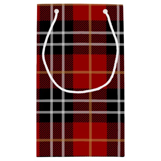 Happy Birthday Tartan Pset Klein Cadeauzakje (Achterkant)