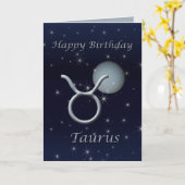 Happy Birthday Taurus Venus Wenskaart Kaart (Gele Bloem)
