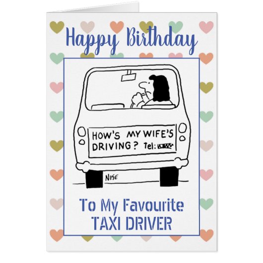 Happy Birthday Taxi-driver (Voorkant)